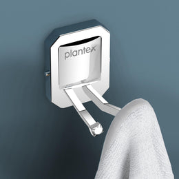 Plantex 304 Grade Stainless Steel Robe Hook/Cloth-Towel Hanger/Door Hanger Hook/Bathroom Accessories - Cute (Chrome)