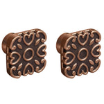 Plantex Knobs for Drawer/Square Drawer Knobs/Knobs for Cabinets/Pull-Push Knobs for Kitchen/Bedroom Drawer - Pack of 2 (DTK-299, Copper Antique)