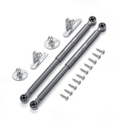 Plantex 10 Inch Hydraulic Gas Spring Stay Strut Pneumatic Lift Support with Cover/Cabinet Hinges Support/Capacity 5 KGS (50 N) - Pair of 1 (2 Pcs) (Silver)