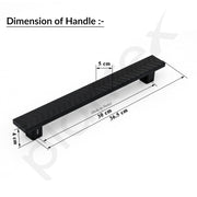 Plantex Door Handle/300mm Main Door Handle for Wooden Door/Pull-Push Handle for Main Door/Door Accessories - Pack of 1 (609, Black)