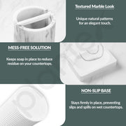 Plantex Polyresin  Bathroom Accessories Set Soap Dispenser/Toothbrush Holder/Bathroom Tray/Tumbler Holder/Soap Dish - 5 Piece(911)