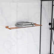 Plantex Smero Pure Brass 24 inch Towel Rack for Bathroom/Towel Stand/Hanger/Towel Holder/Towel Bar/Bathroom Accessories - Smart (PVD Rose Gold)