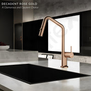 Plantex Kitchen Mixer Tap Hot and Cold/Kitchen Sink Faucet/360Ãƒâ€šÃ‚Â° Swivel Spout Sink Tap with Water Saving Aerator - (8991, Rose Gold)