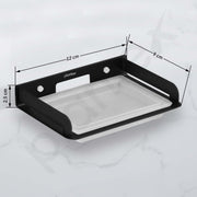 Plantex Soap Holder for Bathroom/Stainless Steel Soap Case/Soap Stand/Bathroom Accessories - Pack of 1 (Black)