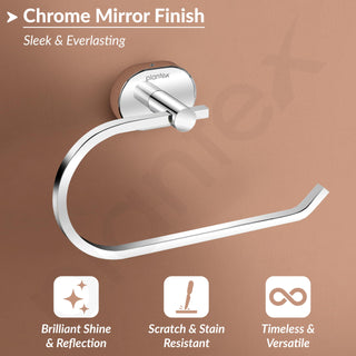 Plantex J4 Stainless Steel Towel Hanger for Wash Basin/Hand Towel Hanger/Napkin Holder for Wash Basin/Bathroom Accessories (Chrome Finish) Onix