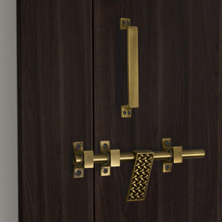Plantex Stainless Steel Door Kit for Single Door/Door Hardware/Door Accessories (10 inch Al-Drop,8 inch Latch, 7 inch 2 Handles,7 inch Tower Bolt and 4 inch Door Stopper) - (DMAL-06-Brass Antique)