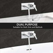 Plantex Pure Brass Basin Mixer Tap Hot and Cold/Tap for Wash Basin with Brass Wall Flange and Teflon Tape-7 Year Warranty by Plantex (BAL-527 -Chrome Finish)