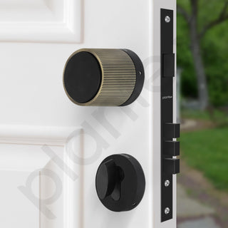 Plantex Heavy Duty Door Lock/Main Door Mortise Lock Handle/Handle Set for Home/Office - Door Accessories- (APS-PT0010- Brass Antique - Black)