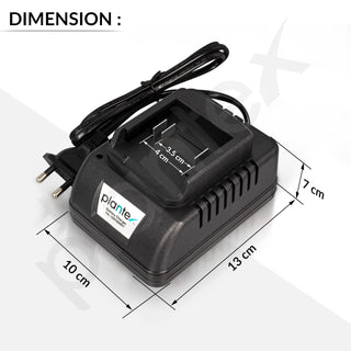 Plantex 21V Battery Charger/Charging Currant 2 Ampier/Power Charger (FA-1201600ST, Black)