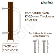 Plantex Cabinet Handle/128mm Handle for Wardrobe/Kitchen Handle/Pull-Push Handle for Home/Office - Pack of 1 (Brass Antique Copper)