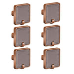 Plantex Knobs for Drawers/Drawer Knobs/Square Knob for Cabinets/Pull-Push Knob for Kitchen/Bedroom/Drawer - Pack of 6 (Rose Gold & Satin Black)