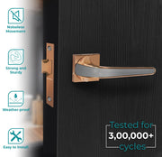 Plantex Heavy Duty Door Lock for Bathroom and Balcony/Mortise Keyless Door Lock for Home/Store Room/Balcony/Office with Baby Latch (7091 ÃƒÂ¢Ã¢â€šÂ¬Ã¢â‚¬Å“ PVD Choco & Satin Black Matt)