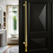 Plantex Main Door Handle/Stainless Steel & Aluminium Door Handle/600mm Pull-Push Handle for Home/Office/Hotel - Pack of 1 (DTMD-413, Brass Antique & Gold)