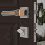 Plantex Premium Door Lock with 3 Years of Warranty/Main Door Lock for Home/Mortise Locks for Doors (PT-008- Rose Gold and Satin Black)