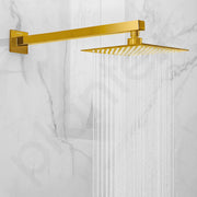 Plantex 24-Inch Shower Arm for Overhead Shower/Stainless Steel Shower Pipe/Wall Mount Bathroom Fitting with Â½-Inch Thread - Pack of 1 (Gold)