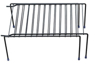 Plantex Stainless Steel Multipurpose Expandable Dish Rack/Expandable Storage Shelves for Kitchen Cabinets/Plate Stand/Utensil Rack (Black)