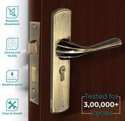 Plantex Premium Door Lock/Main Door Lock for Home/6-Lever Lock Mechanism with 3 Years of Warranty/Mortise Lock for Door - Main Door Lock Set (DTM - 592 - Brass Antique)