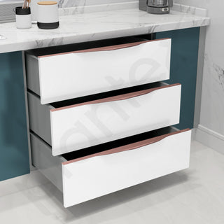 Plantex Profile Handle for Kitchen Cabinet/36 Inch Alluminium Drawer Profile Handle/Wardrobe Pull Handle for Home/Office/Hotel - Pack of 1 (Rose Gold)