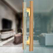 Plantex 17 Inch Main Door Handle for Wooden Doors - Pull-Push Handle Accessories (Pack of 1, Gold)