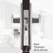 Plantex Premium Door Lock/Main Door Locks for Home/6-Lever Locks Mechanism with 3 Years of Warranty/Mortise Lock for Door - Main Door Lock Set (PTP-02 Matt)