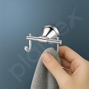 Plantex 304 Grade Stainless Steel Robe Hook/Cloth Hanger/Robe Hooks for Bathroom/Wall Hanging/Bathroom Accessories - Chrome (Niko)