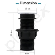 Plantex 4 Inch Waste Coupling for Washbasin/Nylon Thread Body with Brass Head Coupling/Coupling for Sink - Pack of 1 (BH-1116, Chrome)