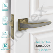 Plantex Mortise Bathroom Door Lock/Heavy Duty Keyless Door Lock for Store Room/Balcony/Office (7091 - Brass Antique & Satin Black Matt)