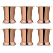 Plantex Heavy Duty 3 Inch Spare Sofa Legs for Bed Furniture/Sofa Legs for Table/Sofa Support Legs Set of 6 Pcs (Rose Gold)