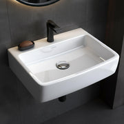 Plantex Ceramic Wall Hung Basin/Washbasin for Bathroom/Wall Mounted Wash Basin/Sink for Living Room (Bolton, White)