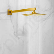 Plantex 18-Inch Shower Arm for Overhead Shower/Stainless Steel Shower Pipe/Wall Mount Bathroom Fitting with Â½-Inch Thread - Pack of 1 (Gold)