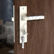Plantex Premium Door Lock for Home/6-Lever Lock Mechanism with 3 Years of Warranty/Mortise Locks for Door - (8001- Chrome & Matt)