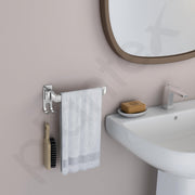 Plantex Stainless Steel Folding Towel Ring for Wash Basin/Towel Hanger for Washbasin/Towel Holder/Bathroom Accessories (Chrome)