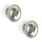 Plantex Knobs for Drawers/Drawer Knobs/Round Knob for Cabinets/Pull-Push Knob for Kitchen/Bedroom Drawer - Pack of 2 (Satin)