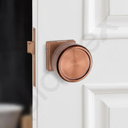 Plantex Heavy Duty Door Lock – Bathroom Door Lock/Mortise Keyless Knob Handle Set for Home/Bathroom/Store Room/Balcony/Office with Baby Latch (604 - PVD Rose Gold)