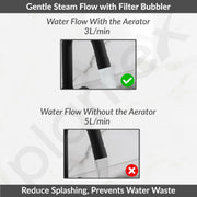 Plantex Swan Neck for Bathroom with Brass Spindle/Pillar Cock Water Tap/Table Top Basin Tap with Teflon Tape - Pack of 1 (Black)