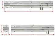 Plantex Stainless Steel Tower Bolt/Tower Bolt for Home,Offices Doors and Windows/Tower Bolt for Main Door/Door Latch/Kundi/Chitakini/Door Latch for Windows - Pack of 8 (Matt Finish, 8 inch)