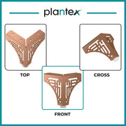 Plantex Heavy Duty Stainless Steel 4 inch Sofa Leg/Bed Furniture Leg Pair for Home/Furniture Sofa Legs for Table/Support Legs/Furniture Leg (Rose Gold) Set of 10 Pcs