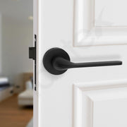 Plantex Pearl Mortise Door Lock for Balcony and Bathroom Door Lock/Keyless Pull Handle Set with Baby Latch (7060, Z-Black)