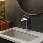 Plantex Pure Brass Wash Basin Tap/Hot and Cold Tap for Wash Basin/Single Lever Pillar Cock Water Tap/Deck Mount- (7881-Chrome)
