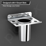 Plantex Platinum Stainless Steel Tooth Brush Holder/Tumbler Holder/Bathroom Accessories