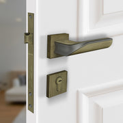 Plantex Triple Security Door Lock for Home/Main Door Lock Set with 3 Years of Warranty/Mortise Lock for Door with Brass Lock Body & Cylinder(7086 - Brass Antique & Satin Black Matt)