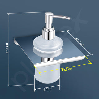 Plantex Stainless Steel and ABS Liquid/Handwash/Soap Dispenser for Hospitals, Hotels, Restaurants, Offices & Bathroom - Wall Mount (Chrome)