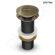 Plantex Pure Brass Waste Coupling for Wash Basin/5 inch Drain Out let System Fully Thread Pop up Coupling for Wash Basin - Pack of 1 (Brass Antique)