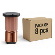 Plantex 3 Inch Sofa Leg for Bed Furniture/Aluminium Sofa Leg for Table/Support Legs/Furniture Leg - Pair of 4 (8 Piece) (DTS-77,Rose Gold)