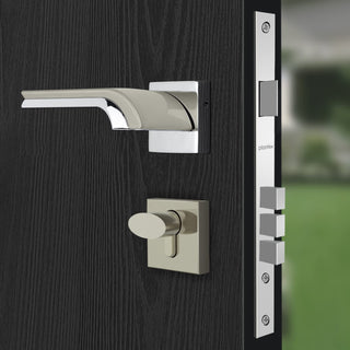 Plantex Heavy Duty Door Lock - Main Door Lock Set with 3 Keys/Mortise Door Lock for Home/Office/Hotel (7094 - Satin White & Chrome)