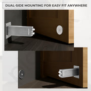 Plantex Stainless Steel Wall-Mounted Magnetic Door Stopper/Door Magnets to Hold Door/Door Catcher for Wooden Door - Pack of 3 (Matt Silver)