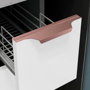 Plantex Profile Handle for Kitchen Cabinet/8 Inch Alluminium Drawer Profile Handle/Wardrobe Pull Handle for Home/Office/Hotel - Pack of 1 (Rose Gold)