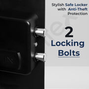 Plantex Safe Locker for Home/56 Litre Hotel Safe Tijori Box/Digital Locker/Electronic Safety Locker with Master & User Dual Code Access with Emergency Key/2 Years Warranty By Plantex (Black)