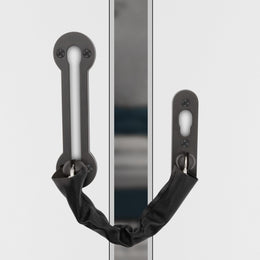 Plantex Door Chain Lock for Main Door/Door Safety Chain/Door Chain Latch/Door Lock for Kids Safety/Chain Lock for Door with Rubber Grip - Pack of 1 (Matt Grey)
