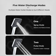 Plantex ABS Square Hand Shower for Bathroom/Hand Shower Without Hose Pipe for Home/Hotel-(643-Chrome)